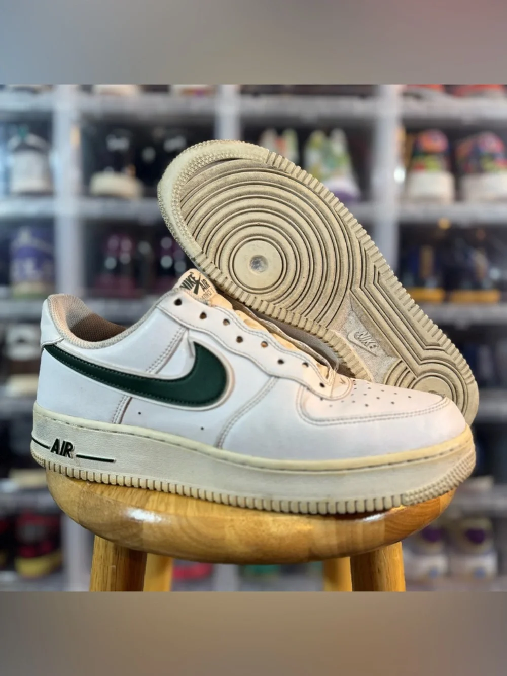 Nike AF1 Forest Green & White - Picture 4 of 5